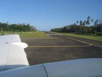 Savu Savu Airport, Savu Savu Fiji (SVU) - The small airstrip of Savusavu, seen from EMB 110 Bandeirante DQ-YES, departing for Suva - by Micha Lueck