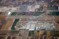 Chino Airport (CNO) - Chino Airport (KCNO) as viewed while on descent to LAX, looking southward. - by Dean Heald