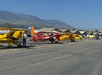 Santa Paula Airport (SZP) - 2006 National Bucker Annual Fly-in, some of the early arrivals - by Doug Robertson