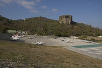 Gustaf III Airport, St. Jean, Saint Barthélemy Guadeloupe (SBH) - General Aviation Ramp - by Yakfreak - VAP