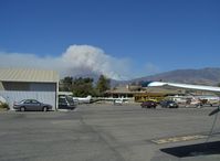 Santa Paula Airport (SZP) - 21st Day of Fire in Mountains North & NorthEast now of SZP, over 134,000 acres burned - by Doug Robertson