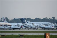 Daytona Beach International Airport (DAB) - Planes parked all over the place during the Pepsi 400 - by Florida Metal