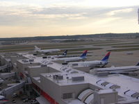 Hartsfield - Jackson Atlanta International Airport (ATL) - Concourse E from roof - by Florida Metal