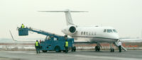 Republic Airport (FRG) - Deicing this G-IV SP prior to Departure... - by Stephen Amiaga