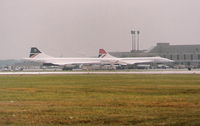 Detroit Metropolitan Wayne County Airport (DTW) - Two Concordes at DTW in 1985 - by Florida Metal
