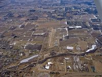 Mason Jewett Field Airport (TEW) - looking east to the runway - by John Woody