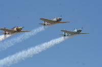 Riverside Municipal Airport (RAL) - T-34 Formation Fly-by at Riverside Airshow - by Mark Pasqualino