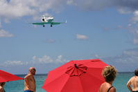 Princess Juliana International Airport, Philipsburg, Sint Maarten Netherlands Antilles (SXM) - Gulf over Beach - by Wolfgang Zilske