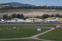 Kelowna International Airport, Kelowna, British Columbia Canada (CYLW) - Kelowna Flightcraft Maintenance Area - by Yakfreak - VAP