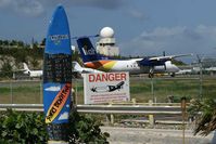 Princess Juliana International Airport, Philipsburg, Sint Maarten Netherlands Antilles (SXM) - Surfboard at Sunset Beach Bar - by Wolfgang Zilske