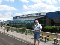 Fairfield County Airport (LHQ) - My copilot, Don.  Don't stare at his legs.  Very nice facility. - by Bob Simmermon
