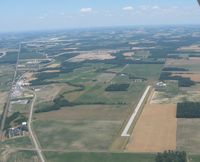 Wyandot County Airport (56D) - From 2500' over Upper Sandusky, OH - by Bob Simmermon