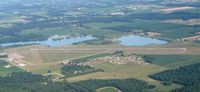 Lenawee County Airport (ADG) - Looking SE from 3500' near Adrian, MI - by Bob Simmermon