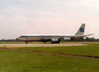 London Gatwick Airport, London, England United Kingdom (EGKK) - Gtawick 1968 - Scanned Pan American 707 - by David Burrell