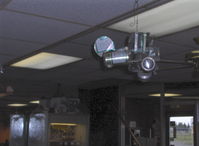 Merrill Field Airport (MRI) - Peggy's Airport Restaurant. Beer can biplane - by Doug Robertson