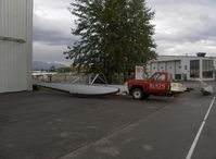 Lake Hood Seaplane Base (LHD) - Highly modified truck with capability to position straight-float plane aircraft out of water. - by Doug Robertson