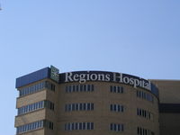 Regions Hospital Heliport (7MN1) - Region's Hospital in Downtown St. Paul, a Level I Trauma Center. - by Mitch Sando