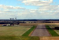 Sturgate Airfield Airport, Lincoln, England United Kingdom (EGCS) - Lining up for approach to Runway 27 at Sturgate - by Terry Fletcher