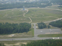 First Flight Airport (FFA) - Right Downwind, runway 20, Wright Brothers Monument - by Don Buckey