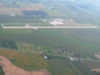 Lima Allen County Airport (AOH) - Looking SW from 2500' at dusk - by Bob Simmermon