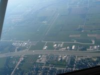 Fond Du Lac County Airport (FLD) - Looking SW from 3500' - by Bob Simmermon
