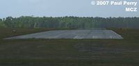 Martin County Airport (MCZ) - Optical illusion looking down Runway Three - by Paul Perry