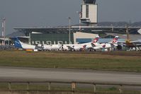 EuroAirport Basel-Mulhouse-Freiburg, Basel (Switzerland), Mulhouse (France) and Freiburg (Germany) France (LFSB) - parking at freight section - by eap_spotter