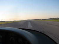 Lancaster Airport (LNS) - Starting the takeoff roll on rwy 30 LNS.  Sorry about the busgs ont he windshield! - by Sam Andrews
