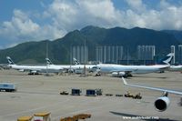 Hong Kong International Airport, Hong Kong Hong Kong (VHHH) - Cathay Pacific main parking - by Michel Teiten ( www.mablehome.com )