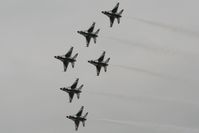 RAF Fairford Airport, Fairford, England United Kingdom (FFD) - Thunderbirds display at Royal International Air Tattoo 2007 - by Steve Staunton