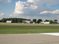 Miami University Airport (OXD) - the view of the ramp from the runway - by Andres Brown-Ewing