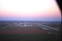 The Eastern Iowa Airport (CID) - Approaching to land Runway 9 in an Apache, I'm just riding along - by Glenn E. Chatfield