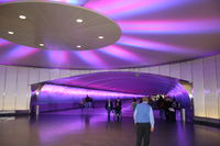 Detroit Metropolitan Wayne County Airport (DTW) - Light tunnel between Concourse A and B - by Florida Metal