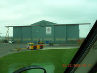 Lasham Airfield Airport, Basingstoke, England United Kingdom (EGHL) - Maintenance hangar at Lasham, England - by John J. Boling