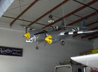 Santa Paula Airport (SZP) - Scale model Lockheed P-38 Lightning in the Pridmore Museum Hangar. - by Doug Robertson