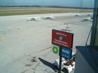 Ohio State University Airport (OSU) - Out the FBO upstairs window - by IndyPilot63