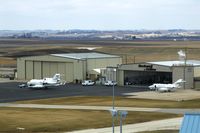 The Eastern Iowa Airport (CID) - Rockwell-Collins ramp.  In sight are N50CR (behind N601RC), N601RC, N800RC - by Glenn E. Chatfield