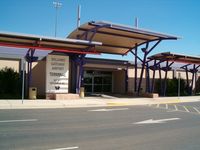 Phoenix-mesa Gateway Airport (IWA) - The nice new terminal building. At this shooting in 2004, it was empty. - by IndyPilot63