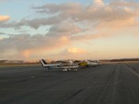 Centennial Airport (APA) - Nice cumulus clouds on a spring evening at Centennial - by Victor Agababov