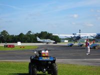 Lakeland Linder Regional Airport (LAL) - Sequencing planes for departure on 9R at Sun N Fun 2008 - by Bob Simmermon