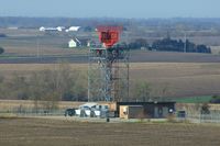 The Eastern Iowa Airport (CID) - Our ASR-9 RADAR as seen from the tower with a telephoto lens.  It's on the south side of runway 9/27 - by Glenn E. Chatfield