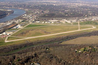 Cincinnati Municipal Airport Lunken Field Airport (LUK) - Looking NW toward terminal - by Charlie Pyles