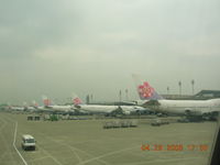 Taiwan Taoyuan International Airport (formerly Chiang Kai-Shek International Airport), Taipei Taiwan (RCTP) - China Airlines Ramp at Taipei - by John J. Boling