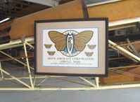 Santa Paula Airport (SZP) - Logo of the Moth Aircraft Corporation, Licensee of The DeHavilland Aircraft Company, Ltd., in the David Watson Hangar, Aviation Museum of Santa Paula - by Doug Robertson