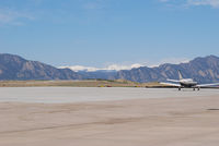 Rocky Mountain Metropolitan Airport (BJC) - Looking out toward the runway. - by Bluedharma