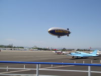 Santa Monica Municipal Airport (SMO) - Goodyear Blimp low approach at SMO Rwy21 - by COOL LAST SAMURAI