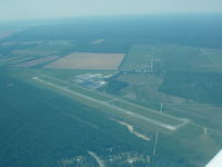 Chesapeake Regional Airport (CPK) - CPK from 2000 ft looking West - Lake Drummond in bkgrd top left - by Joseph Trombino