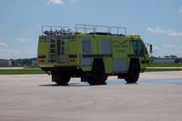 Dupage Airport (DPA) - New Crash Truck on the Fire Station Ramp - by William Hamrick