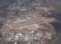Moffett Federal Afld Airport (NUQ) - As seen when departing from SJC - by Timothy Aanerud