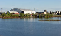 Fairbanks International Airport (FAI) - A view towards the Control Tower and Maintenance Hangars on Fairbanks West side - by Terry Fletcher